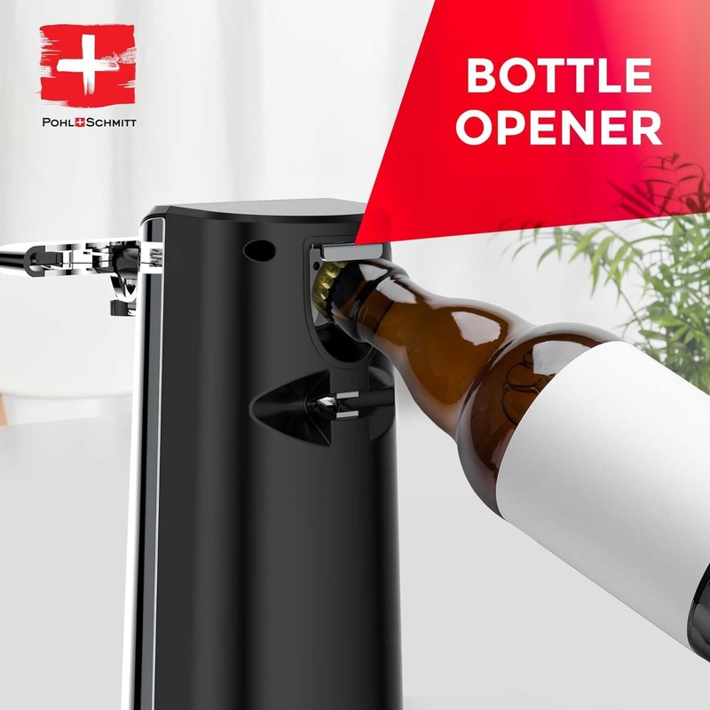 POHL SCHMITT Electric Can Opener, Knife Sharpener & Bottle Opener,