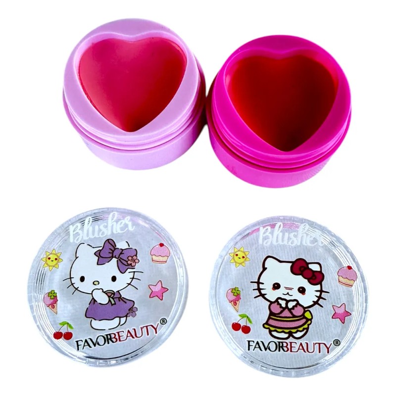 Blush Favorbeauty Rubor De Corazon Kitty 4 Pack Multitono