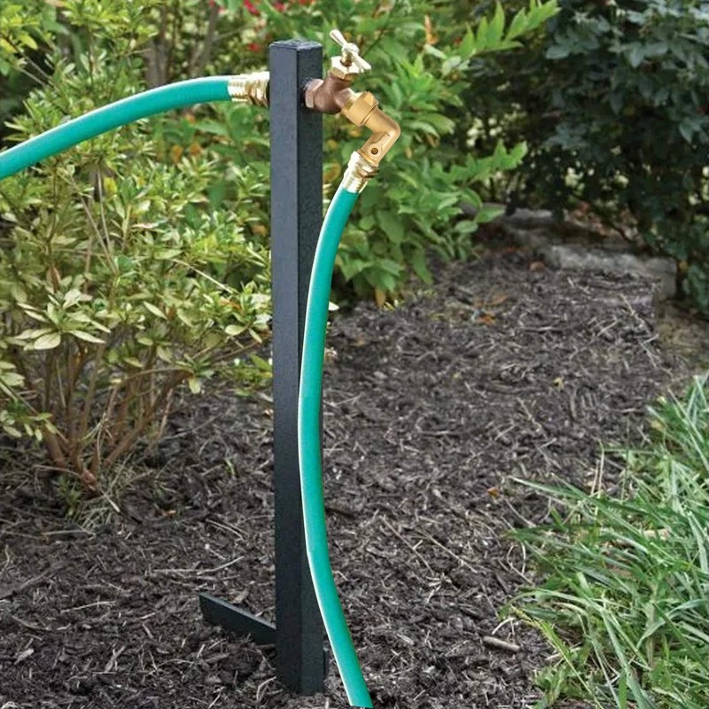 Xiny Tool 90 Degree Garden Hose Adapter with Shut Off