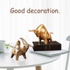 Bull Sculpture Ornaments Exquisite Details Smoother Lines Lucky Home Decorations