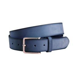 Fenix Men's Belt, Adjustable Leather Belt Celebrate Size 85 cm to 115 cm, Leather Belt Men with Buckle, 35 mm Wide, Nubuck Leather Belt, aqua blue