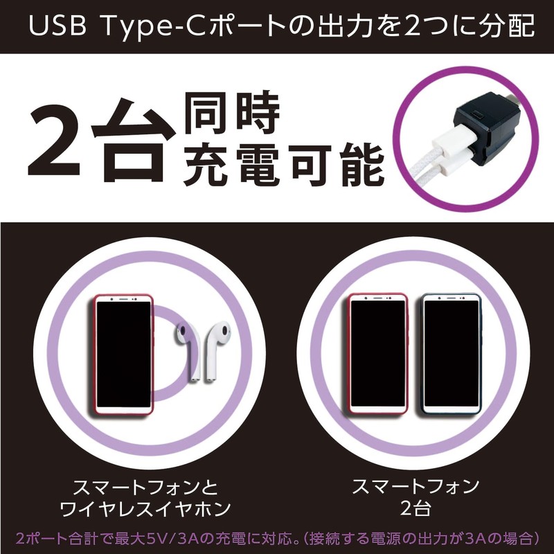 Seiwa Car Accessories, USB Hub, Rainbow Illumination 2 USB Connectors,