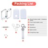 SHANGHONG Compatible with Mazda Key Fob Cover with Keychain Leather