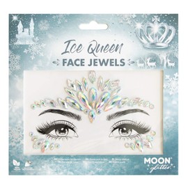 Face Jewels by Moon Glitter - Festival Face Body Gems, Crystal Make up Eye Glitter Stickers, Temporary Tattoo Jewels (Ice Queen)