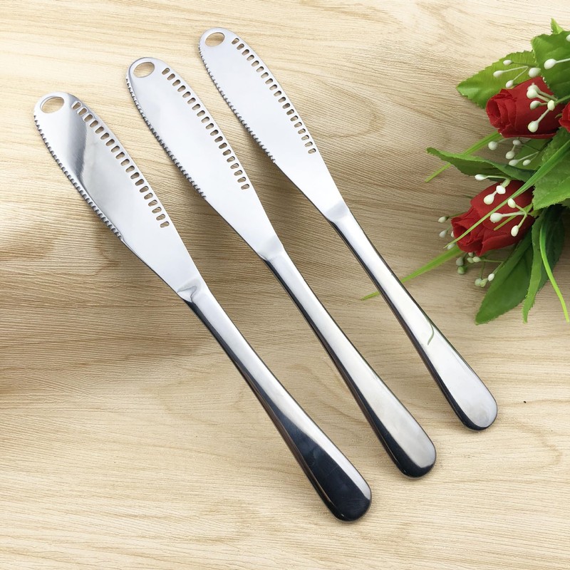 Generic Butter Knife Set of 3-Piece Size, Silver Butter Spreader,