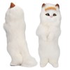 Furry Cat Figurine Realistic Simulated Adorable Lovely Decorative Plush Cat
