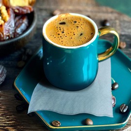 240 Count 3 Ply Plain White Beverage Napkins Disposable Four Fold Cocktails Paper Napkins 4.9" X 4.9" unfolded Bar Dessert Napkins for Party Wedding and Every Day Use