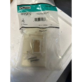 Panduit CFPS4IW classic Series, Single Gang Sloped Face Plate Kit In White