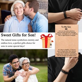 Teenage Boy Gifts 13-15, Gifts for Son Bracelet, Teenage Boy Gifts 13-15 15-18 Year Old Boy BirthdayGifts for Teenage Teen Boys Son Valentines Christmas Gifts