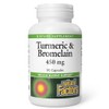 Natural Factors - Turmeric & Bromelain 450mg, Superior Standardized Extracts,