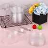 Beasea Aluminum Foil Cups Plastic Lids, 100pcs 4.7 Inch Disposable