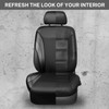 CAR PASS Premium Carbon Fiber Leather Car Seat Covers Full