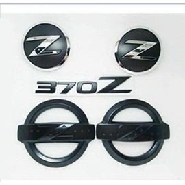 CIBO for Black Set 370Z Front Badge Fender Side Emblem Rear Sticker