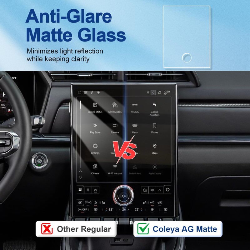 Coleya Anti-Glare Matte Screen Protector for 2025-2026 GMC Terrain (Elevation/Denali/AT4)