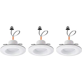 Commercial Electric 6 in. White Integrated LED Recessed Downlight with Nightlight Trim (3)