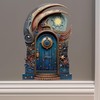Moon and Stars Fairy Door Wall Decal with 3D Effect
