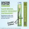 MOUTHWATCHERS Soft Flossing Toothbrushes, Value Pack of 4, Green, Manual