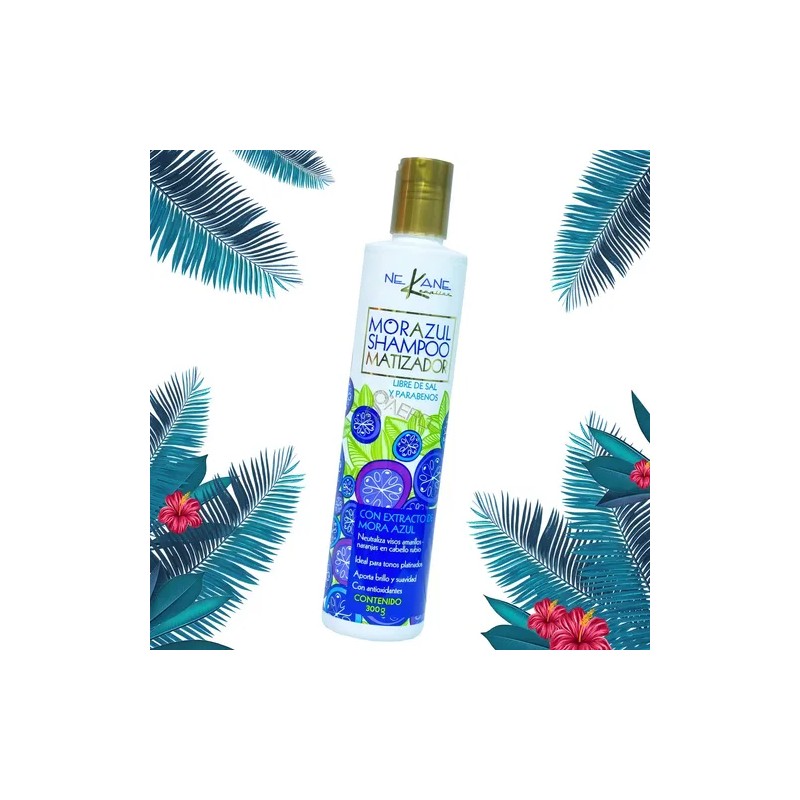 Nekane ® Shampoo Mora Azul Matizador Rubios Canas 300ml