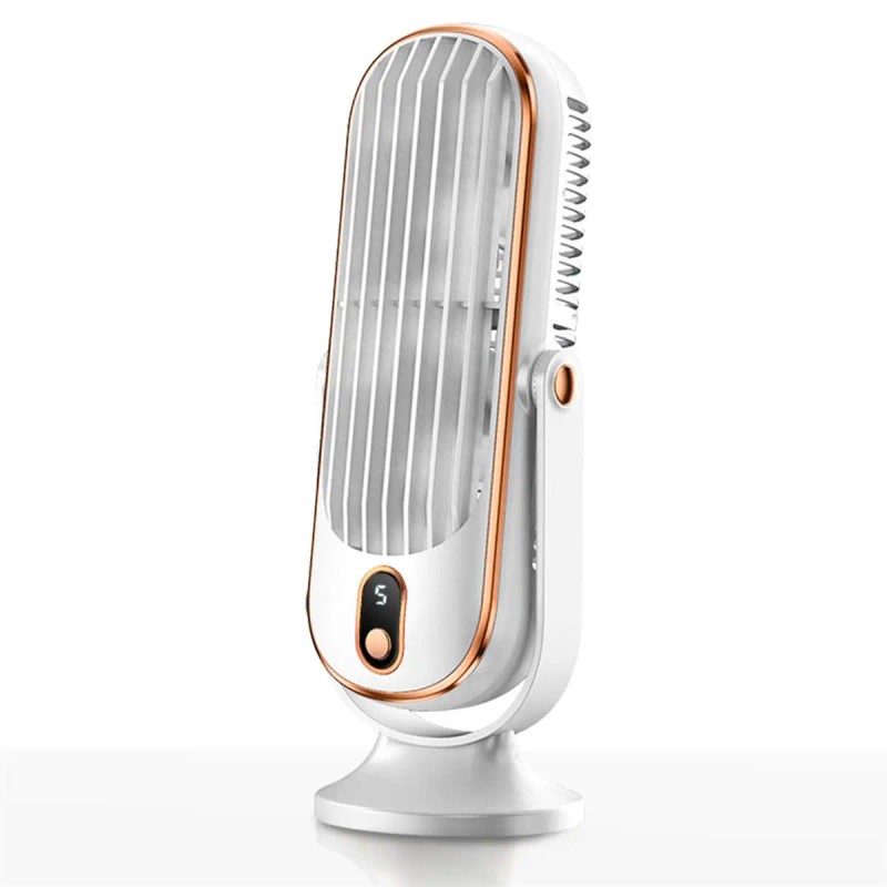 Table Fan Digital Display Bladeless 6.9 In DC Motor Cooling