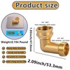 90-Degree Hose Elbow For RVs — Solid Brass Construction, Strong