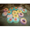 Unbranded Pre Cut One Inch CUPCAKES FREE SHIP - 25 Bottle Cap Images