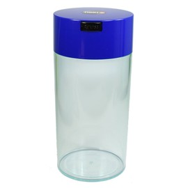 Tightvac - 5oz to 24 ounce Vacuum Sealed Container - Clear Body/Dk. Blue Cap
