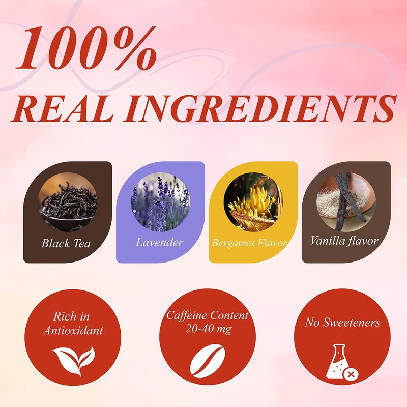 WT WEETEE Paris Breakfast Black Tea,100 Count Paris Black Tea