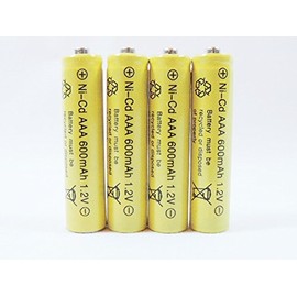 Solar Light AAA Ni-CD 600mAh Rechargable Batteries (Pack of 4)