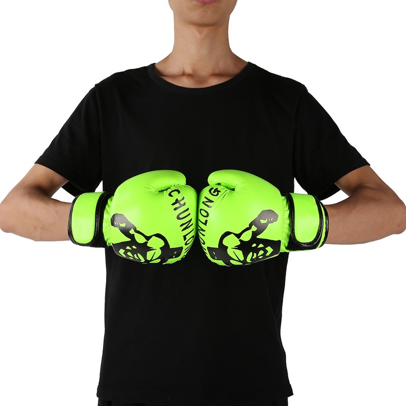 1 Pair Boxing Gloves Sanda Boxglove Kenpo Training Practicing Equipments