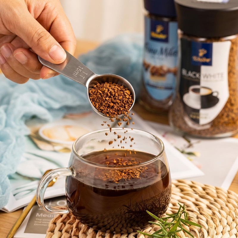 3PCS Stainless Steel Coffee Scoop Set, Short Handle Measuring Scoop