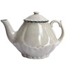 Nankai Tsusho Wonderful wa Teapot, White, Size: Approx. H8 W10,