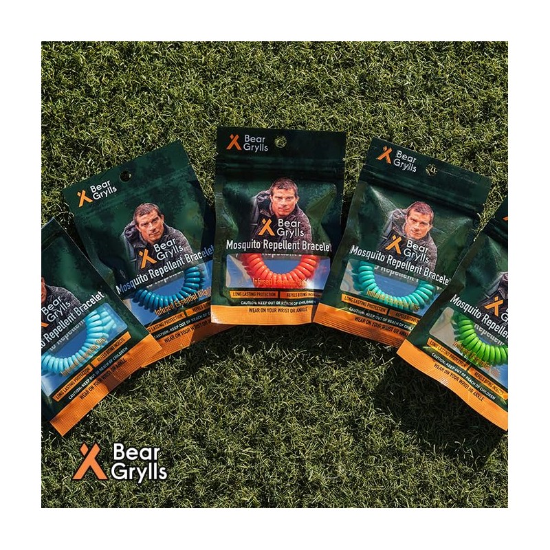 Bear Grylls Mosquito Repellent Bracelets for Adults & Kids -
