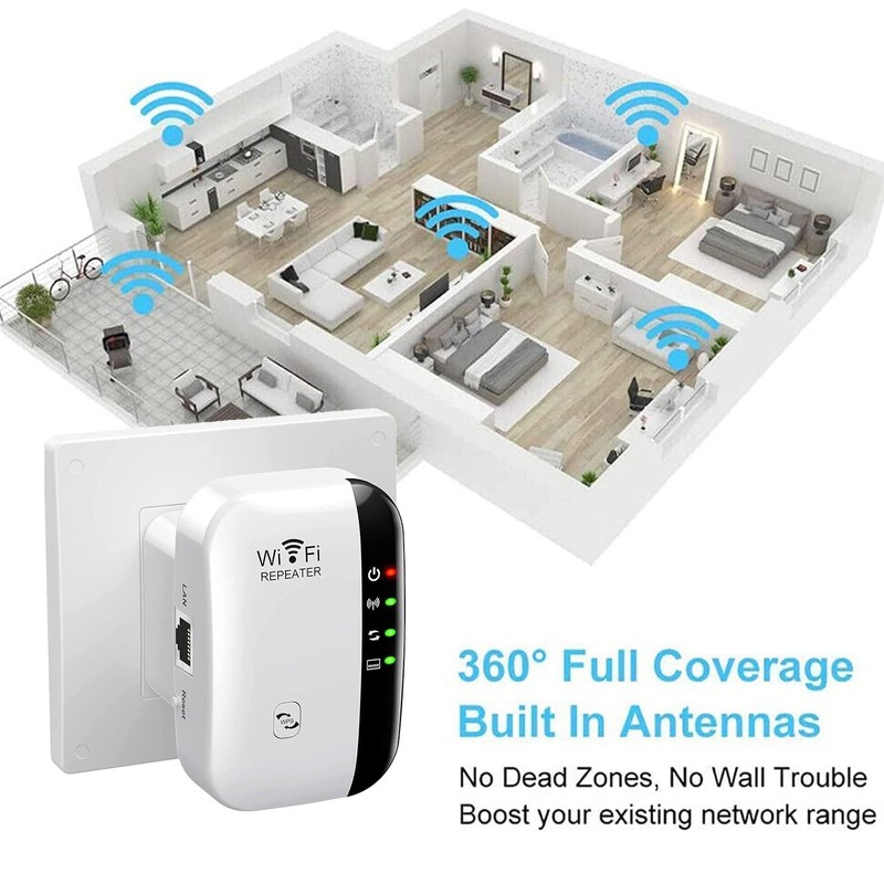 AnnuoYi WiFi Extender,WiFi Repeater,Signal Booster Up to 3000sq Ft and