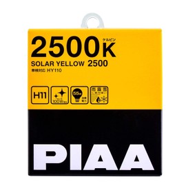 Piaa 22-13411 Solar Yellow H11 Light Bulb (2500K - 12V 55W), 2 Pack