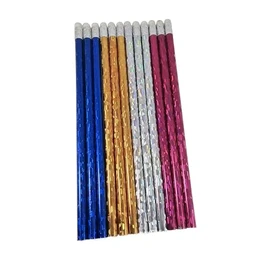 SDM 12 Bright Holographic HB Pencils With Eraser Toppers