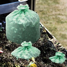 EcoSafe-6400 Compostable Compost Bags, .85mil, 33 x 48, Green, 50/Box