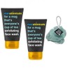 exfoliating face Wash 2x 100mL With Free Beauty Body Puff(Any