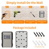 UPGRADE Extra Large Capacity Key Lock Box, Weatherproof Wall Mount