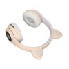 Glowing Cat Ears Bluetooth Headphone Bass Foldable Wireless Headwear Breathing