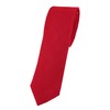 TigerTie - Slim designer tie in plain colour, 100% linen,