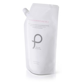 PLuS Emulsion Placenta Moisture Milk (Refill, Large Capacity, 16.9 fl oz (500 ml), Pouch Type, EGF Hyaluronic Acid, Advanced Emulsion, Moisturizing, Face, After Bath Body (Made in Japan)