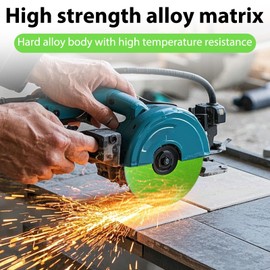 DAIWN Rock Slab Grinding Disc,Discos para Cortar Ceramica,Glass Cutting Disc for Angle Grinder,100 * 20 * 1mm,Cutting&Grinding&chamfering 3-in-1 for Glass, Jade, Crystal, Wine Bottles, Tile (6 PCS)