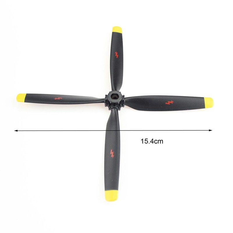Lightweight RC Propellers Accessory,4 Blade Replacement RC Prop, Low Noise