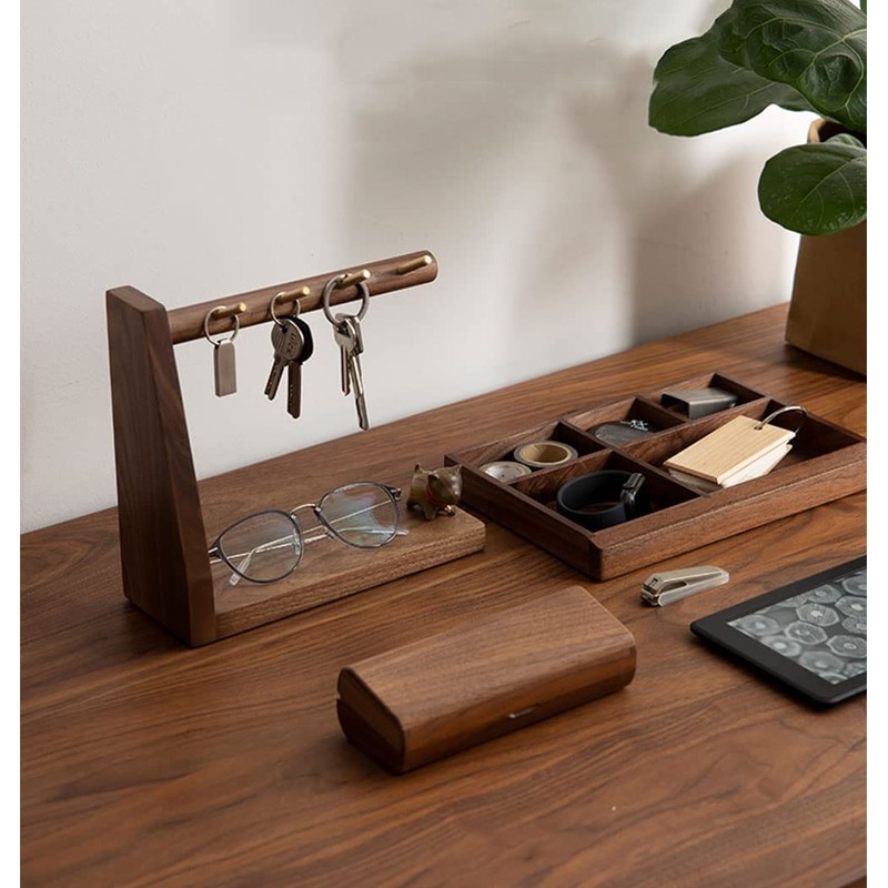 Sakulaya Key Holder, Accessory Stand, Wooden Key Storage, Small Items,
