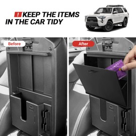 Hidden Storage Box Compatible with Toyota 2010-2020 2021 2022 2023 2024 4Runner Interior Accessories Center Console Organizer