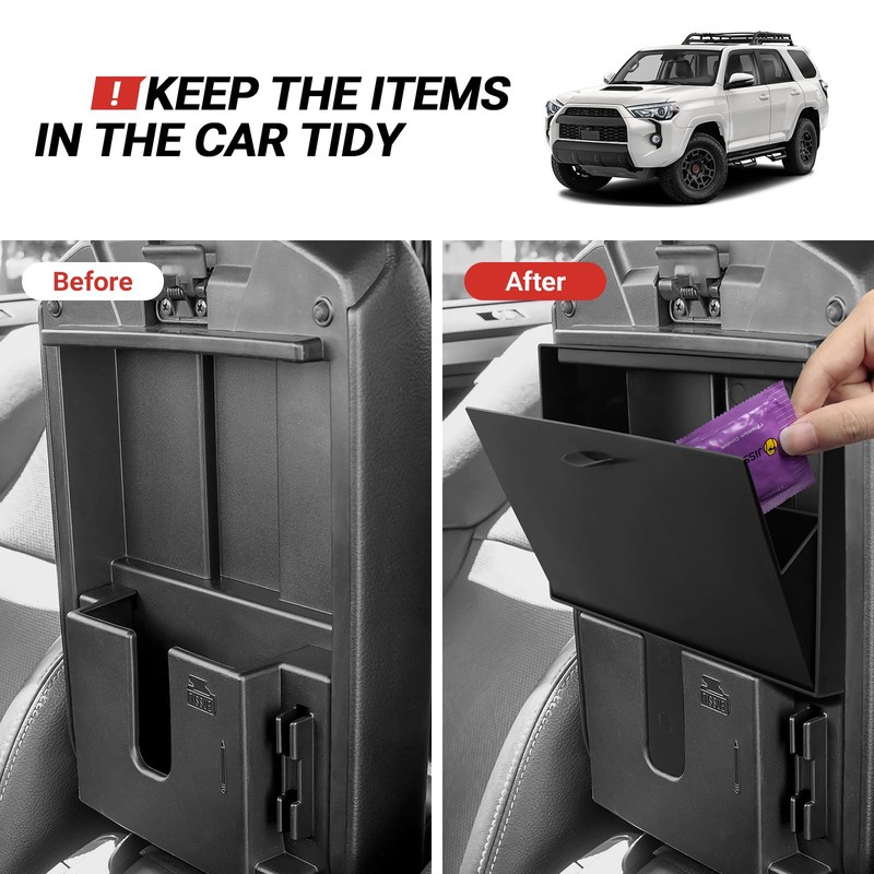 Hidden Storage Box Compatible with Toyota 2010-2020 2021 2022 2023