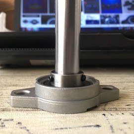 Rhombic Flange Bearings 4Pcs Flange Bearing Pillow Bearing Housing Bearing Self-Aligning Pillow Bearing Block Flange Bearing for Axle Shaft Machine (20mm ID)