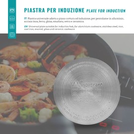 INOXPRAN 6511 Plate, Steel, 12 x 12 x 0.5 cm, Grey