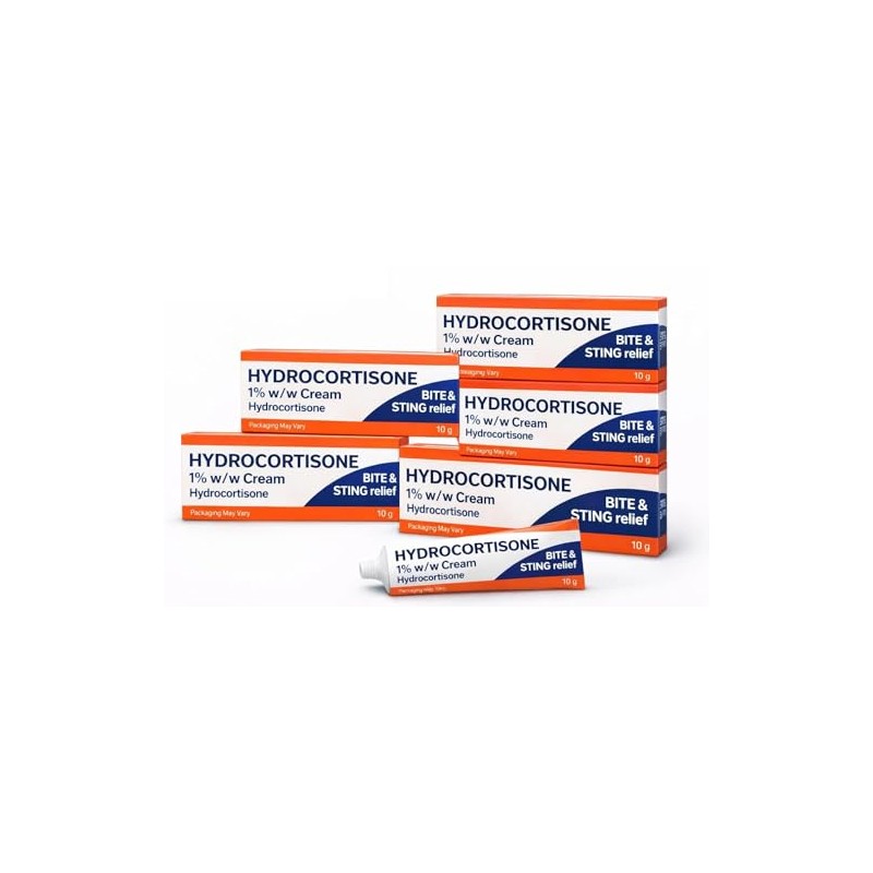 5 x Bite & Stings Relief Cream - Hydrocortisone 1%
