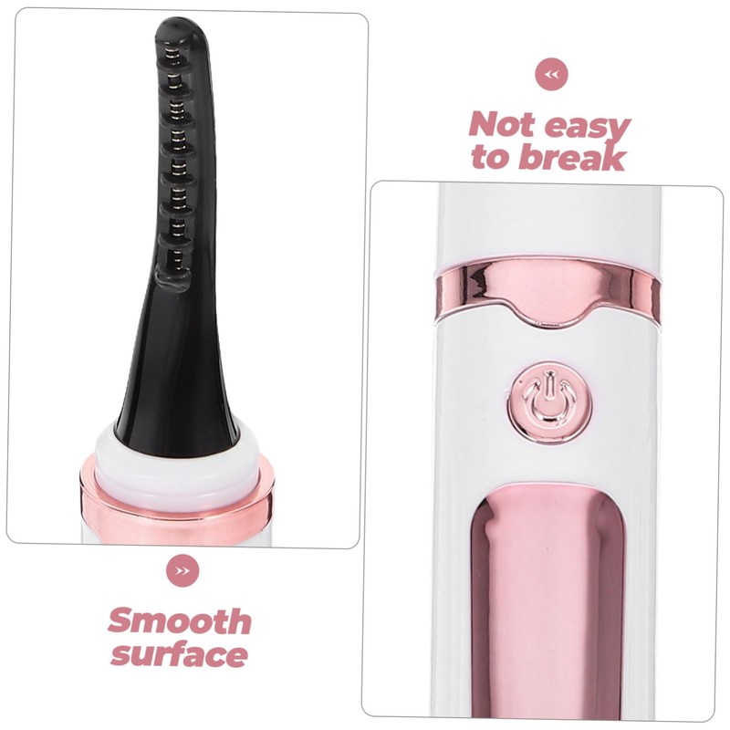 PACKOVE Electric Heated Eyelash Curler USB Rechargeable Portable Lash Curler